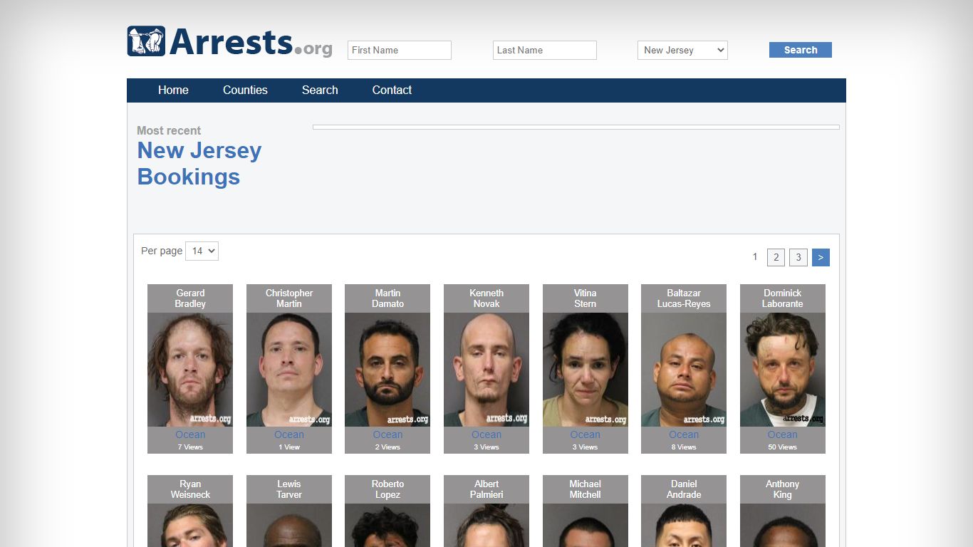 New Jersey Arrests and Inmate Search